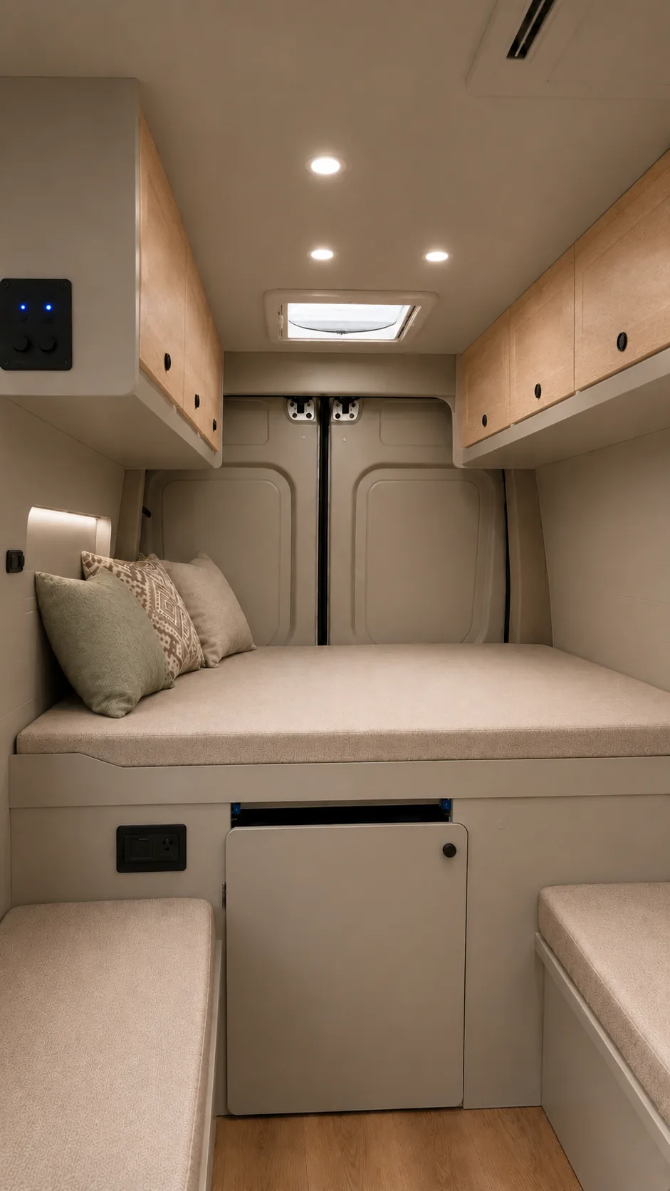 Interior del modelo ORIGIN en acabado DUNA