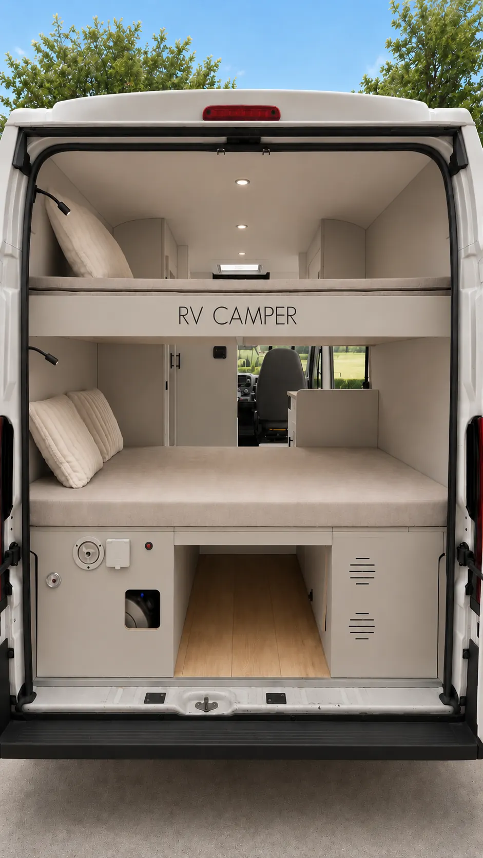 Interior del modelo INFINITY en acabado DUNA