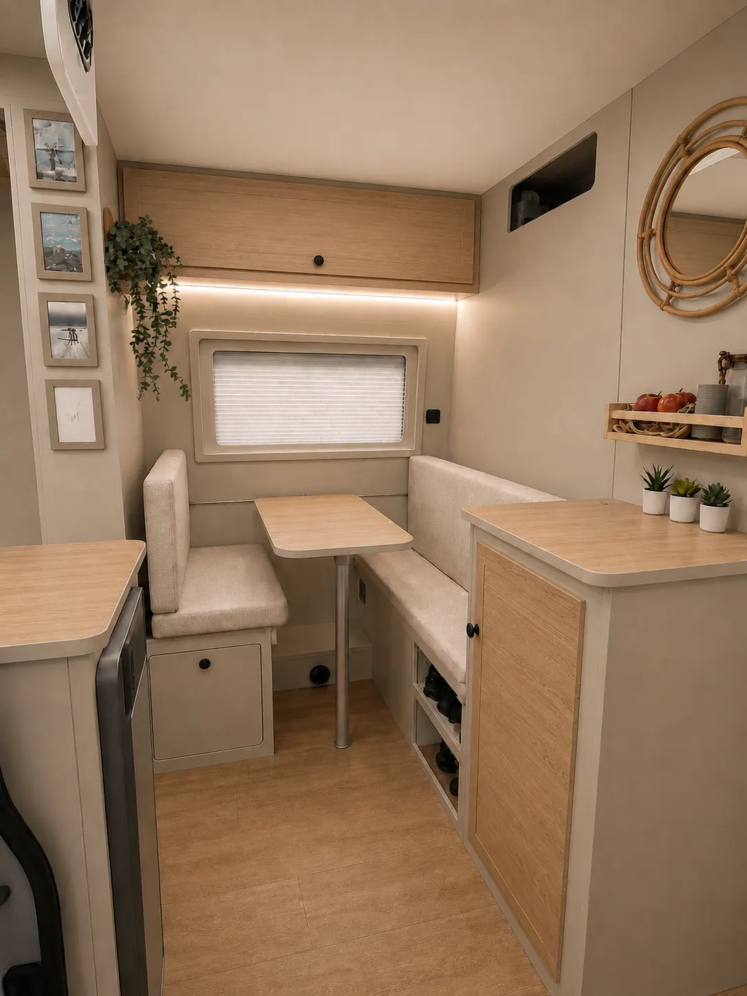 Interior del modelo ZENITH en acabado DUNA