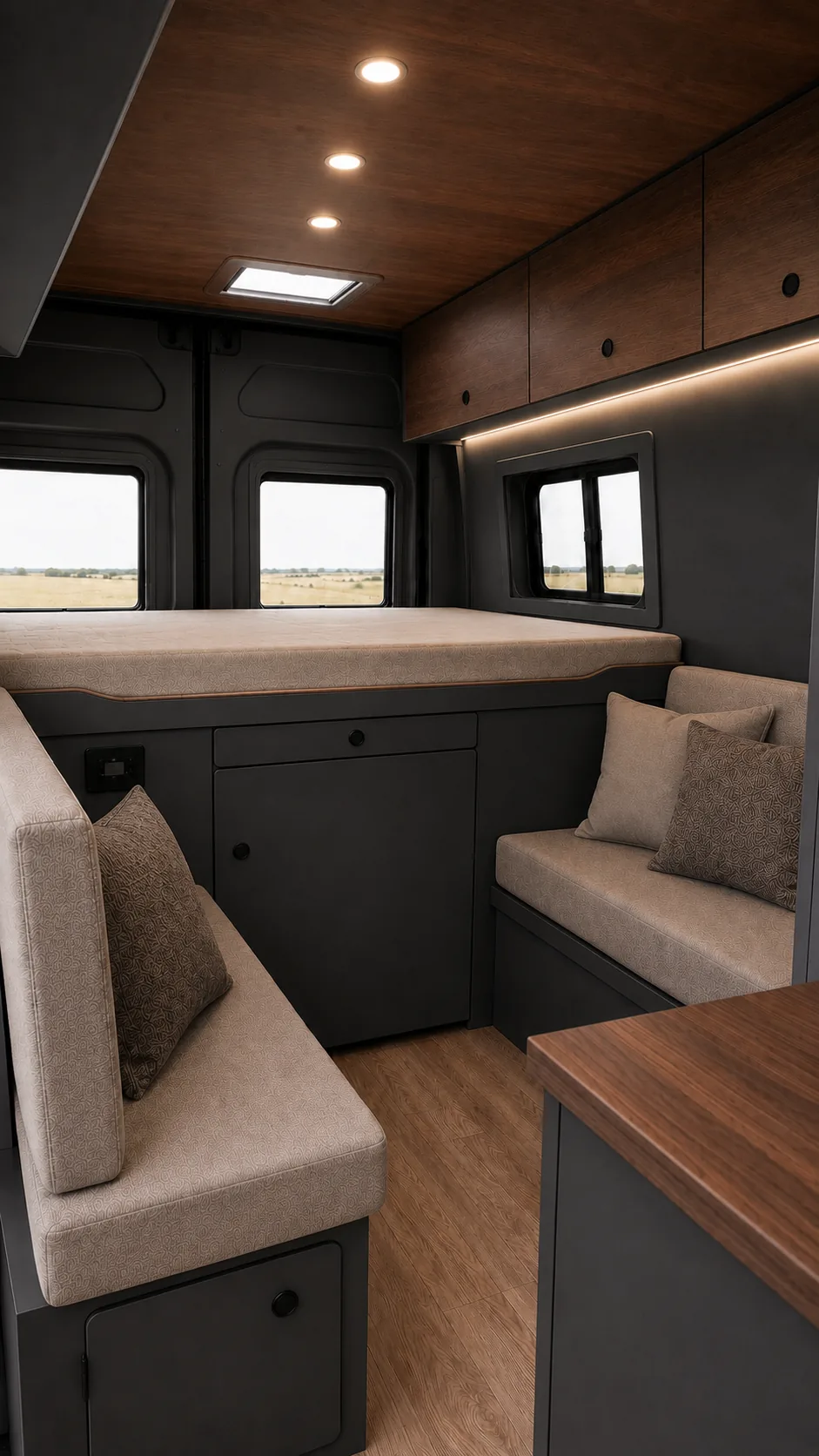 Interior del modelo CORE en acabado ONIX