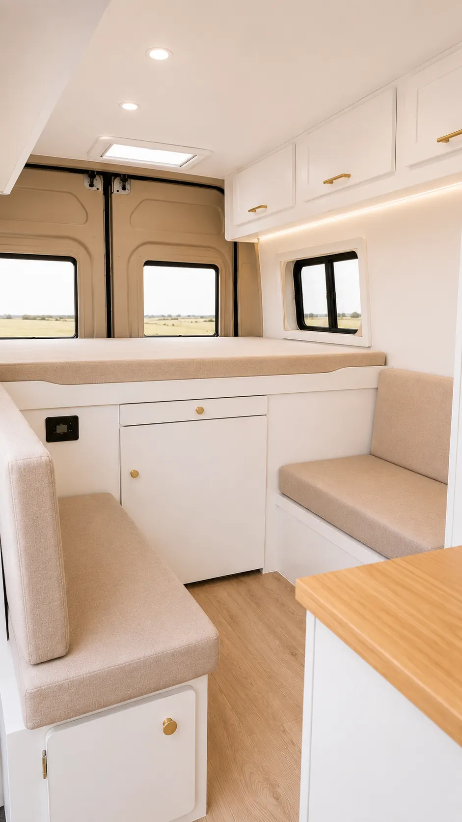 Interior del modelo CORE en acabado AURA